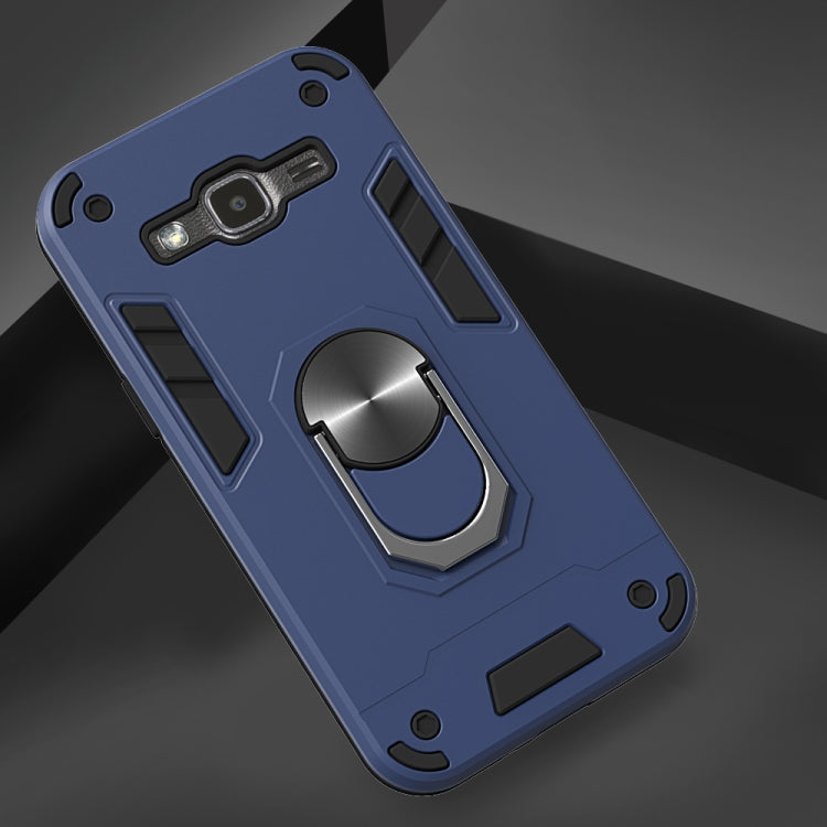For Samsung Galaxy J2 2 in 1 Armour Series PC + TPU Protective Case with Ring Holder