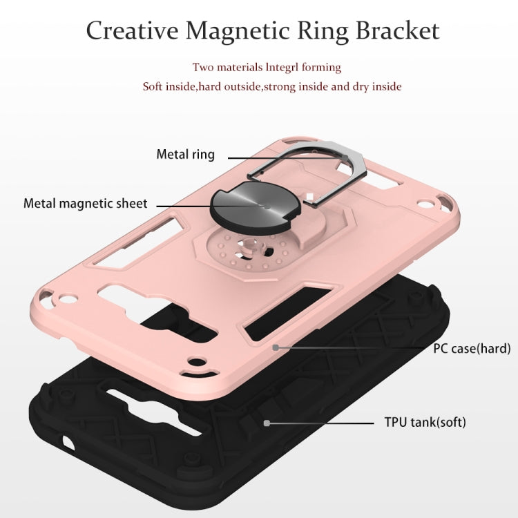 For Samsung Galaxy J2 2 in 1 Armour Series PC + TPU Protective Case with Ring Holder