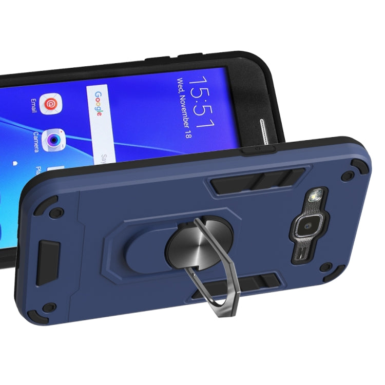 For Samsung Galaxy J2 2 in 1 Armour Series PC + TPU Protective Case with Ring Holder