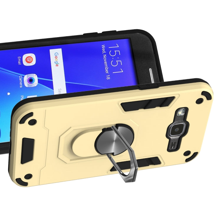 For Samsung Galaxy J2 2 in 1 Armour Series PC + TPU Protective Case with Ring Holder