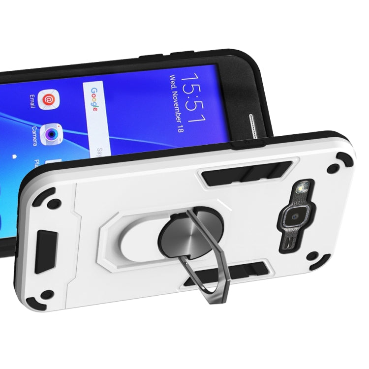 For Samsung Galaxy J2 2 in 1 Armour Series PC + TPU Protective Case with Ring Holder