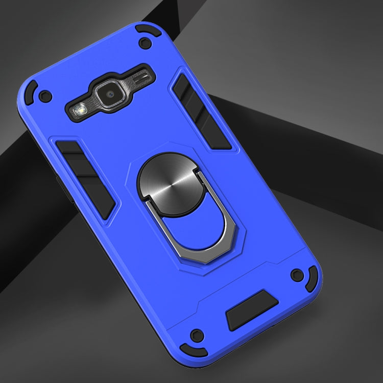 For Samsung Galaxy J2 2 in 1 Armour Series PC + TPU Protective Case with Ring Holder