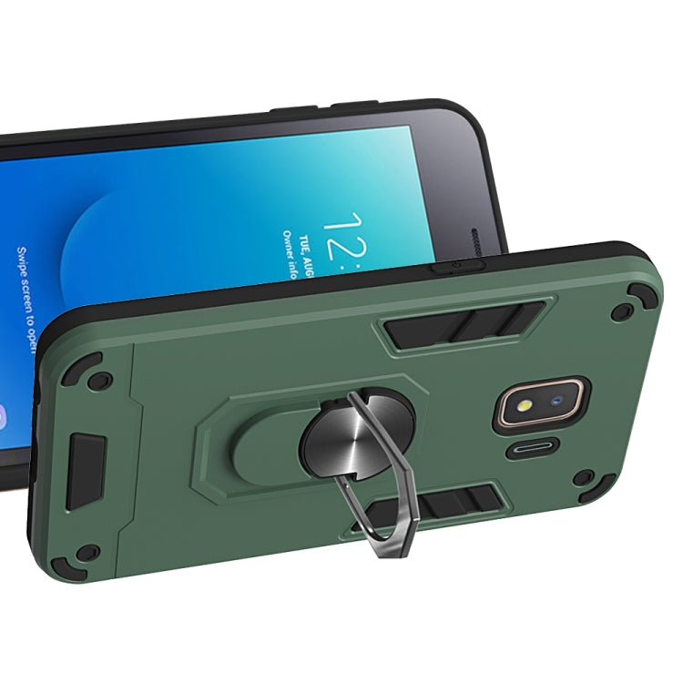 For Samsung Galaxy J2 Core 2 in 1 Armour Series PC + TPU Protective Case with Ring Holder