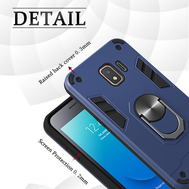 For Samsung Galaxy J2 Core 2 in 1 Armour Series PC + TPU Protective Case with Ring Holder