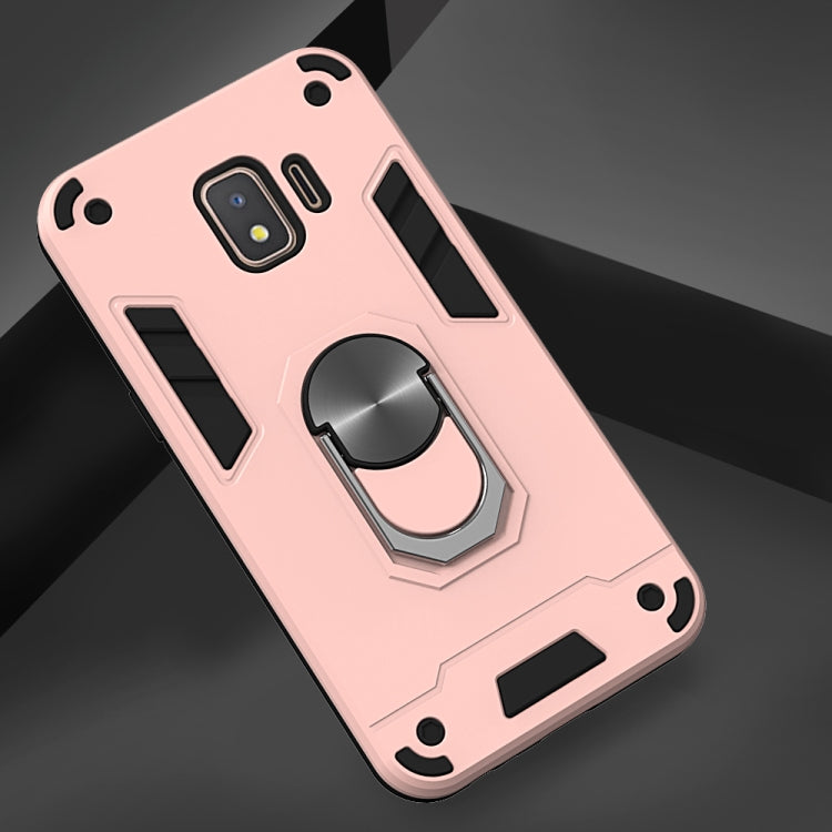 For Samsung Galaxy J2 Core 2 in 1 Armour Series PC + TPU Protective Case with Ring Holder