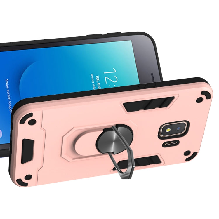 For Samsung Galaxy J2 Core 2 in 1 Armour Series PC + TPU Protective Case with Ring Holder