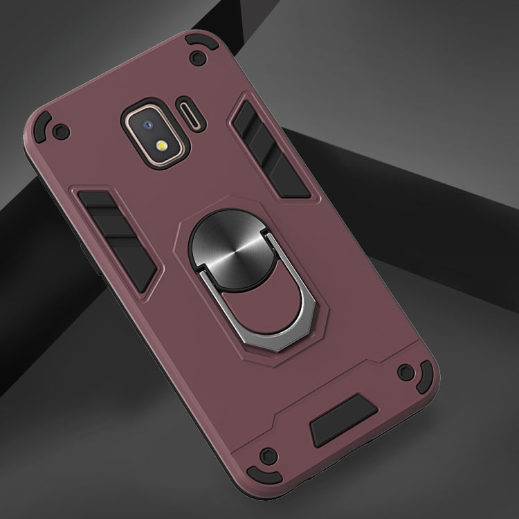 For Samsung Galaxy J2 Core 2 in 1 Armour Series PC + TPU Protective Case with Ring Holder