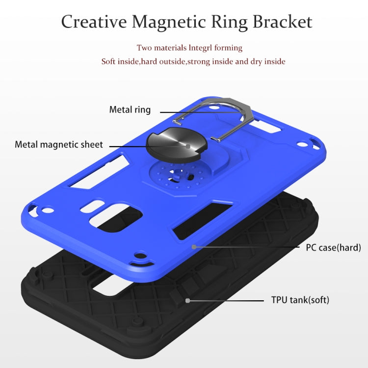 For Samsung Galaxy J2 Core 2 in 1 Armour Series PC + TPU Protective Case with Ring Holder