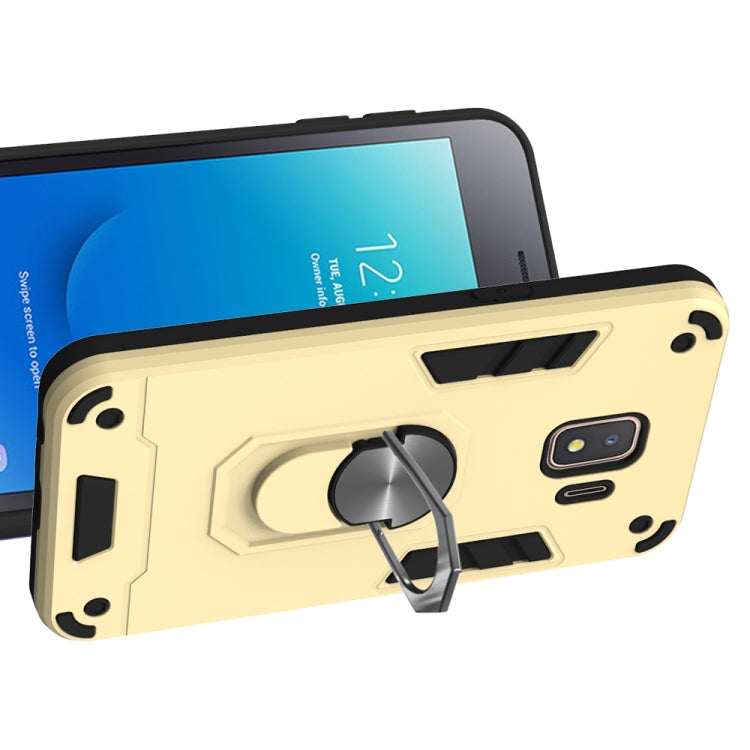 For Samsung Galaxy J2 Core 2 in 1 Armour Series PC + TPU Protective Case with Ring Holder