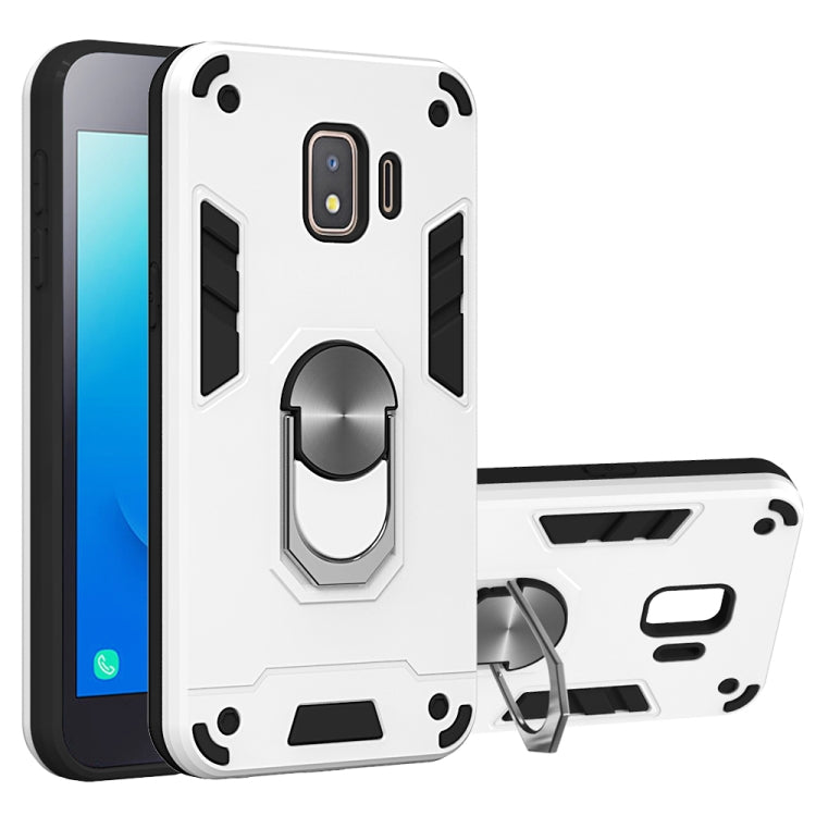 For Samsung Galaxy J2 Core 2 in 1 Armour Series PC + TPU Protective Case with Ring Holder