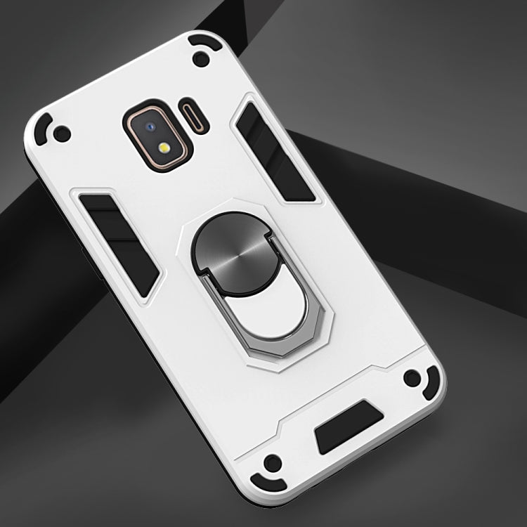For Samsung Galaxy J2 Core 2 in 1 Armour Series PC + TPU Protective Case with Ring Holder