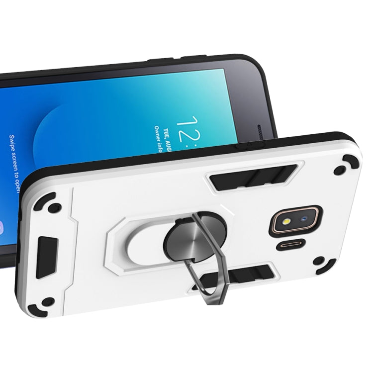 For Samsung Galaxy J2 Core 2 in 1 Armour Series PC + TPU Protective Case with Ring Holder