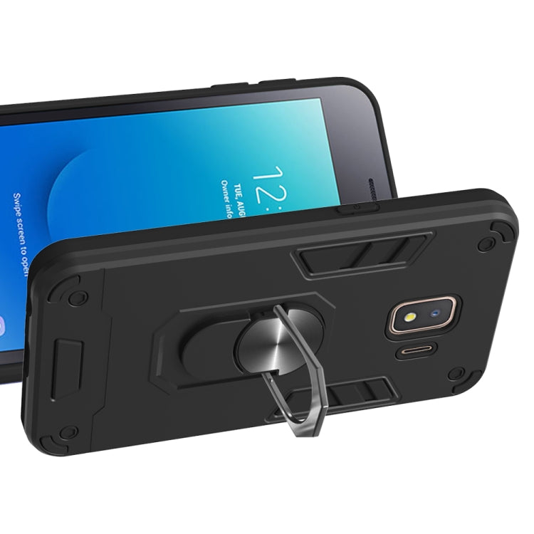 For Samsung Galaxy J2 Core 2 in 1 Armour Series PC + TPU Protective Case with Ring Holder
