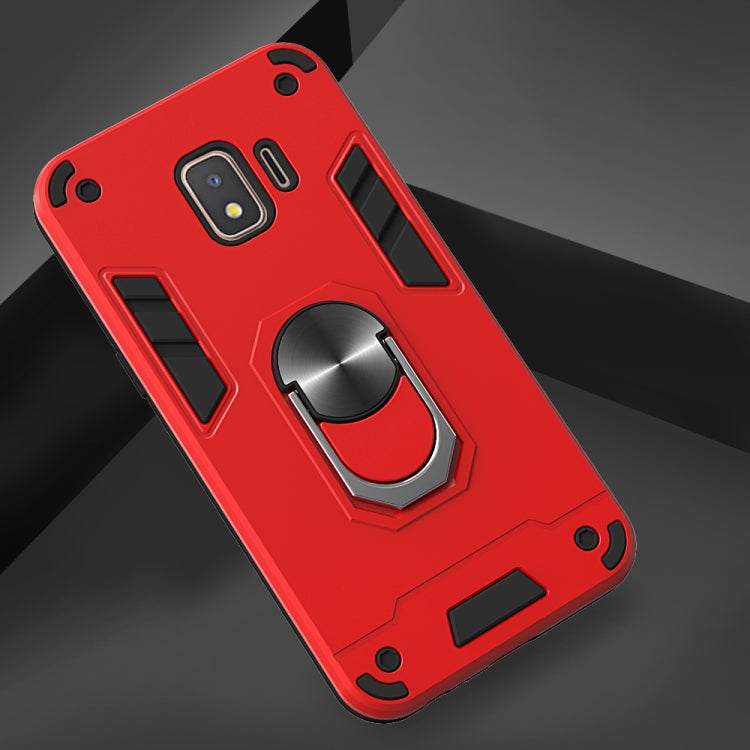 For Samsung Galaxy J2 Core 2 in 1 Armour Series PC + TPU Protective Case with Ring Holder