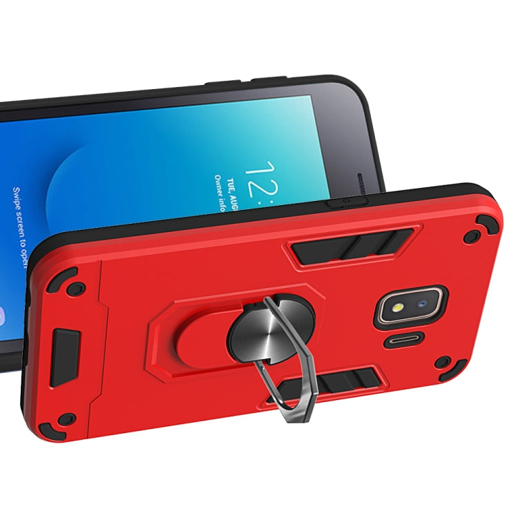 For Samsung Galaxy J2 Core 2 in 1 Armour Series PC + TPU Protective Case with Ring Holder