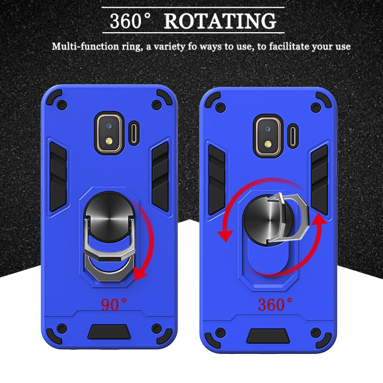 For Samsung Galaxy J2 Core 2 in 1 Armour Series PC + TPU Protective Case with Ring Holder