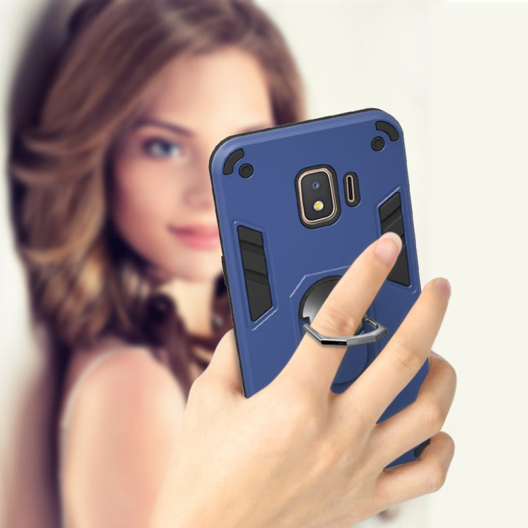 For Samsung Galaxy J2 Core 2 in 1 Armour Series PC + TPU Protective Case with Ring Holder