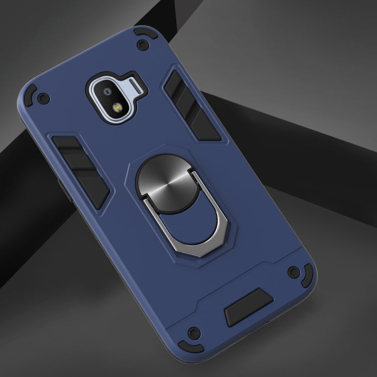 For Samsung Galaxy J2 Pro (2018) 2 in 1 Armour Series PC + TPU Protective Case with Ring Holder