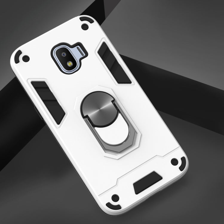 For Samsung Galaxy J2 Pro (2018) 2 in 1 Armour Series PC + TPU Protective Case with Ring Holder