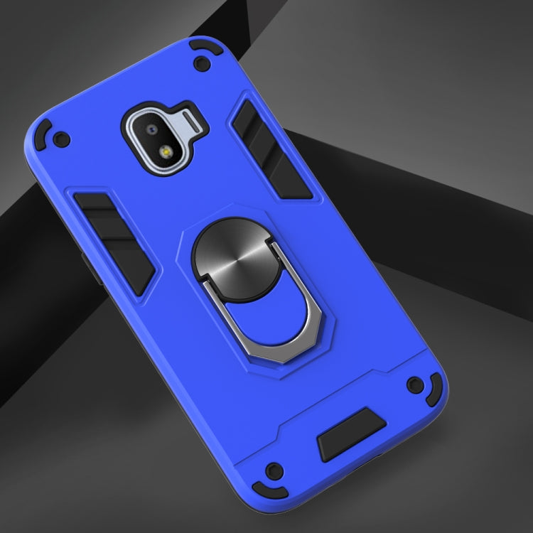 For Samsung Galaxy J2 Pro (2018) 2 in 1 Armour Series PC + TPU Protective Case with Ring Holder