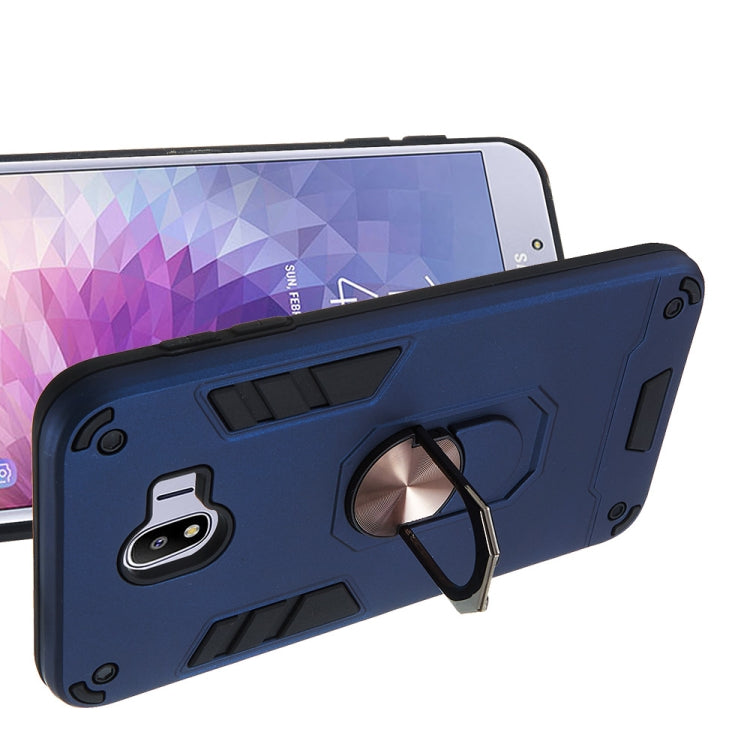 For Samsung Galaxy J4 (2018) 2 in 1 Armour Series PC + TPU Protective Case with Ring Holder
