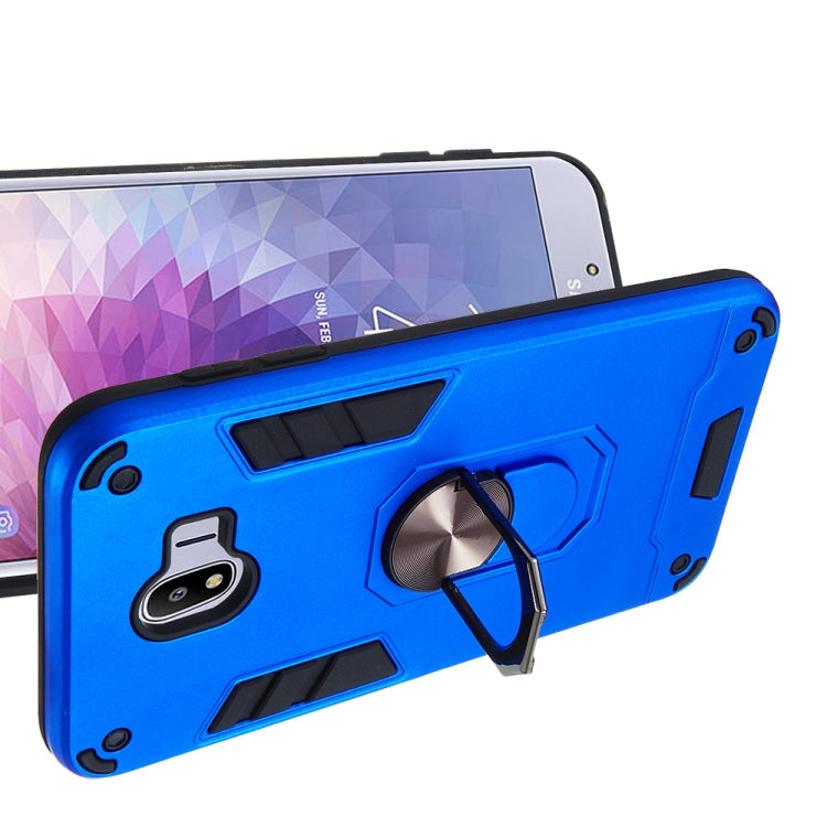For Samsung Galaxy J4 (2018) 2 in 1 Armour Series PC + TPU Protective Case with Ring Holder