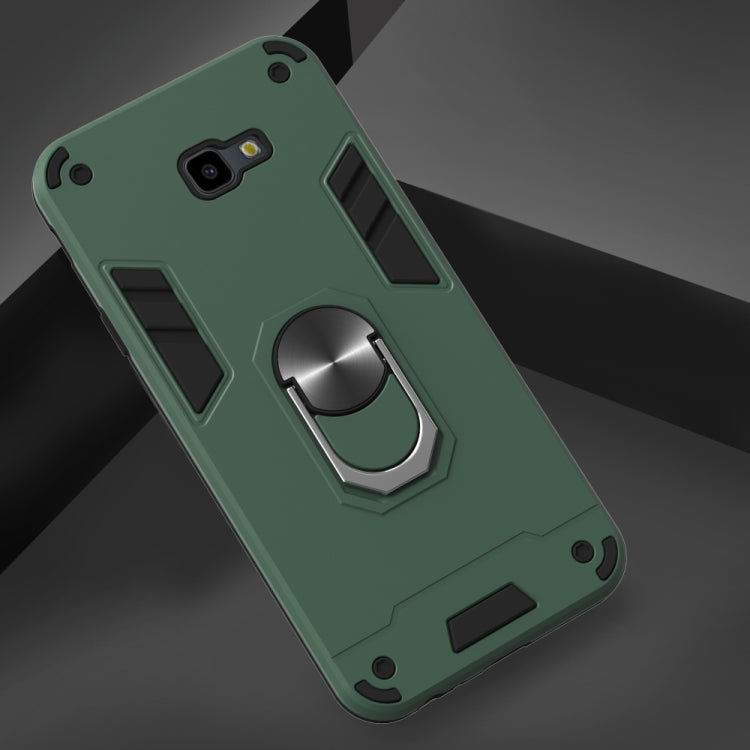 For Samsung Galaxy J4+ 2 in 1 Armour Series PC + TPU Protective Case with Ring Holder