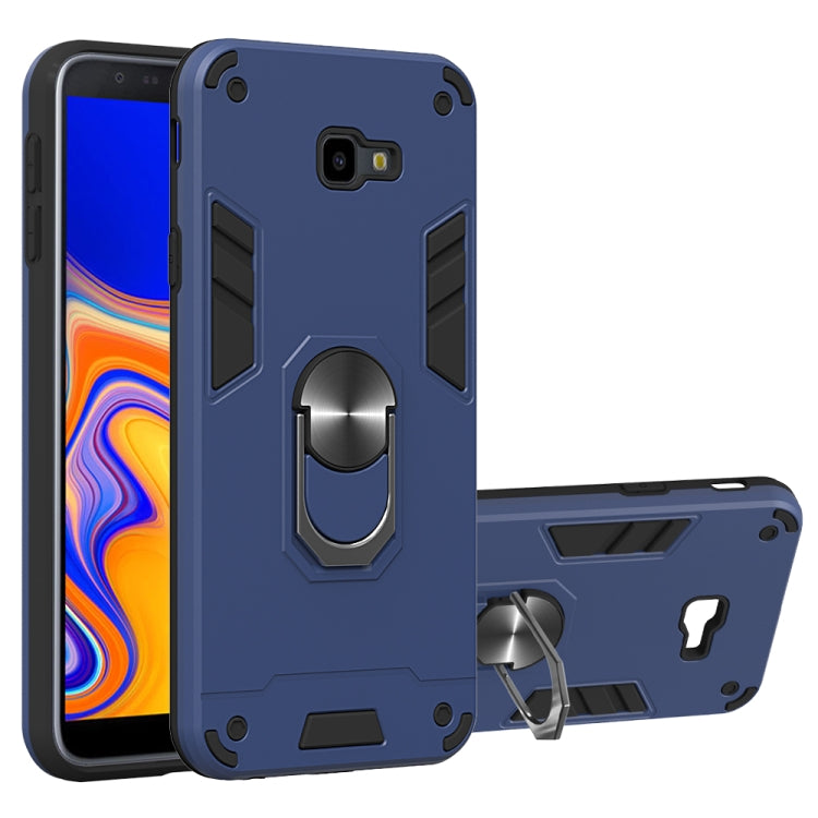 For Samsung Galaxy J4+ 2 in 1 Armour Series PC + TPU Protective Case with Ring Holder