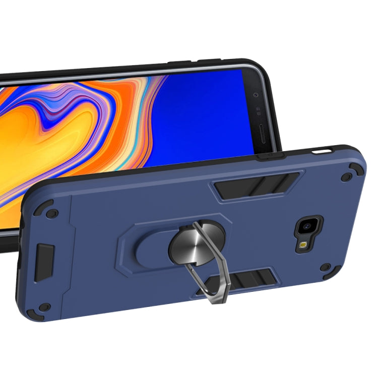For Samsung Galaxy J4+ 2 in 1 Armour Series PC + TPU Protective Case with Ring Holder