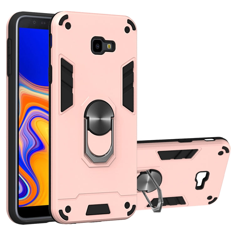 For Samsung Galaxy J4+ 2 in 1 Armour Series PC + TPU Protective Case with Ring Holder