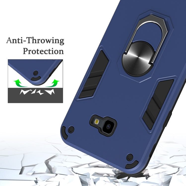 For Samsung Galaxy J4+ 2 in 1 Armour Series PC + TPU Protective Case with Ring Holder