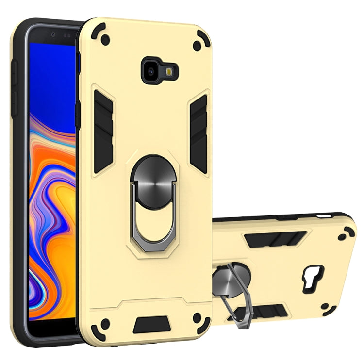 For Samsung Galaxy J4+ 2 in 1 Armour Series PC + TPU Protective Case with Ring Holder