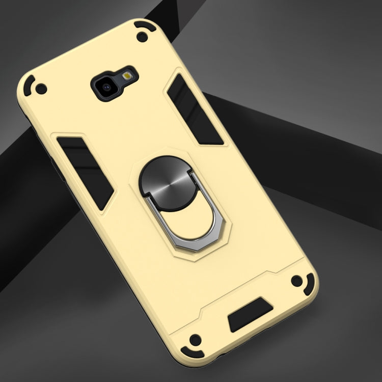 For Samsung Galaxy J4+ 2 in 1 Armour Series PC + TPU Protective Case with Ring Holder