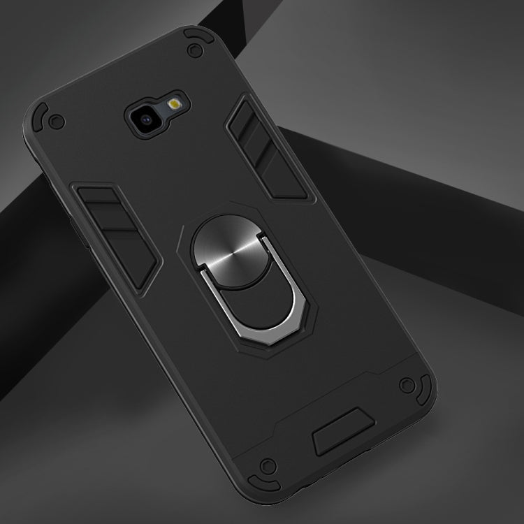 For Samsung Galaxy J4+ 2 in 1 Armour Series PC + TPU Protective Case with Ring Holder