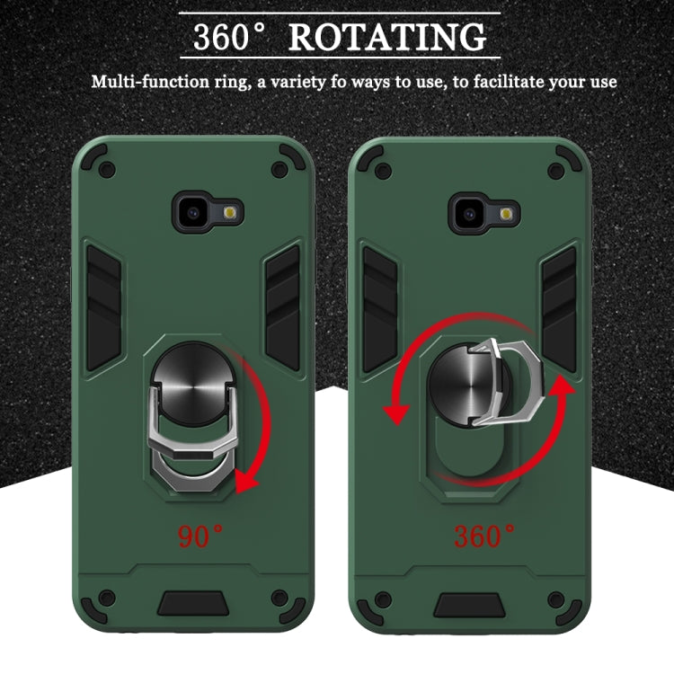 For Samsung Galaxy J4+ 2 in 1 Armour Series PC + TPU Protective Case with Ring Holder