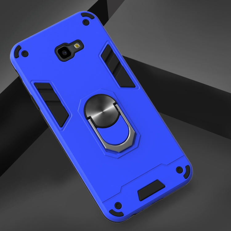 For Samsung Galaxy J4+ 2 in 1 Armour Series PC + TPU Protective Case with Ring Holder