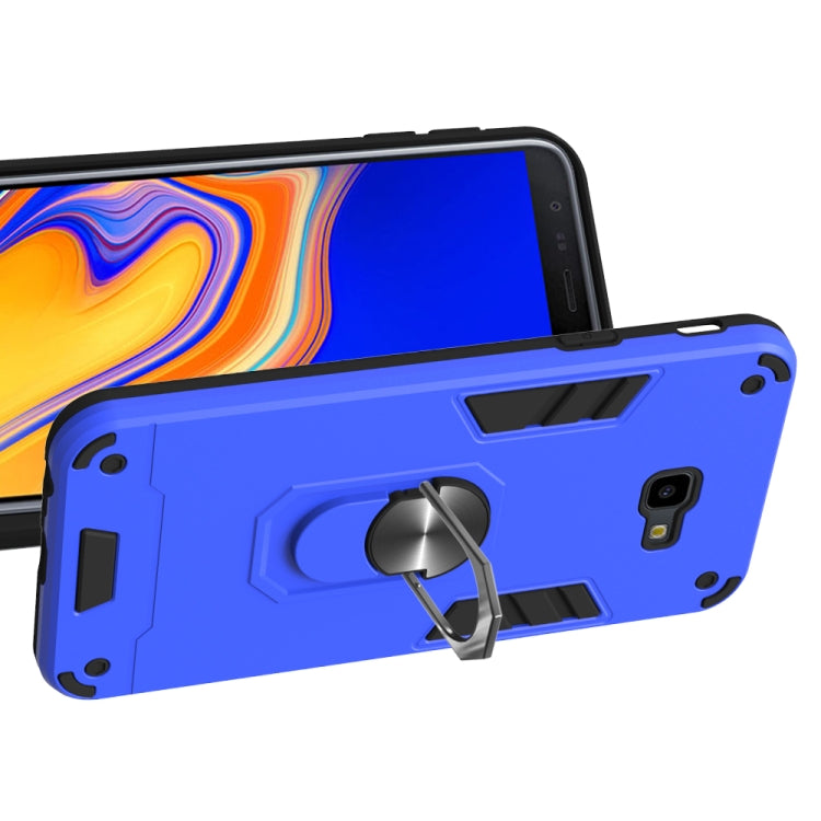 For Samsung Galaxy J4+ 2 in 1 Armour Series PC + TPU Protective Case with Ring Holder