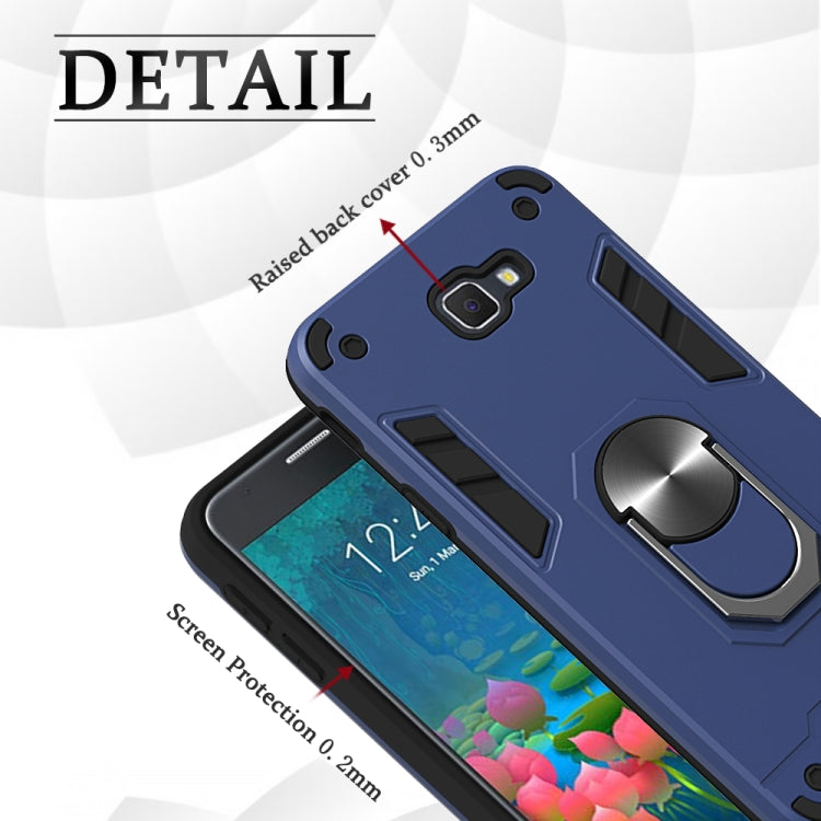 For Samsung Galaxy J5 Prime 2 in 1 Armour Series PC + TPU Protective Case with Ring Holder