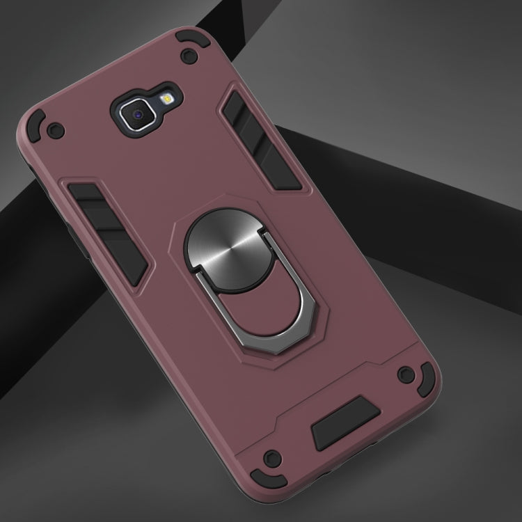 For Samsung Galaxy J5 Prime 2 in 1 Armour Series PC + TPU Protective Case with Ring Holder