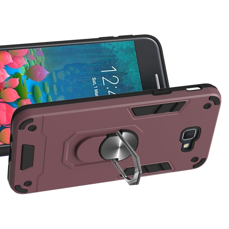 For Samsung Galaxy J5 Prime 2 in 1 Armour Series PC + TPU Protective Case with Ring Holder
