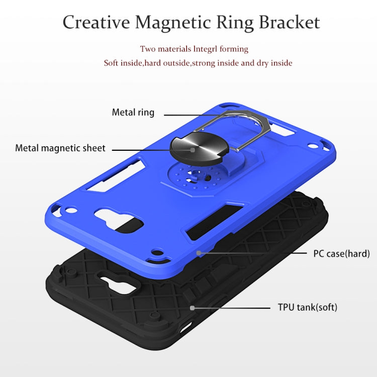 For Samsung Galaxy J5 Prime 2 in 1 Armour Series PC + TPU Protective Case with Ring Holder