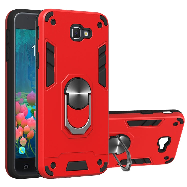 For Samsung Galaxy J5 Prime 2 in 1 Armour Series PC + TPU Protective Case with Ring Holder