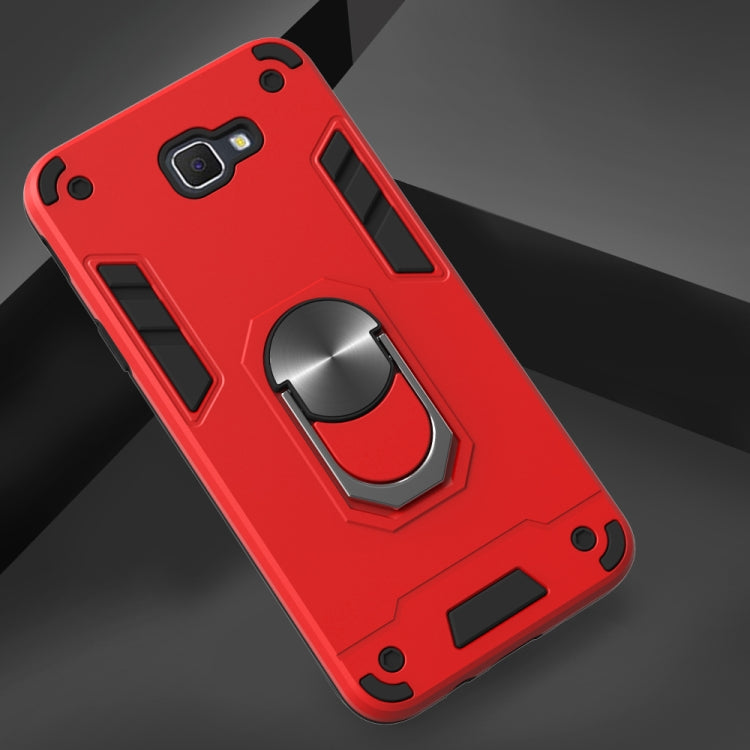 For Samsung Galaxy J5 Prime 2 in 1 Armour Series PC + TPU Protective Case with Ring Holder