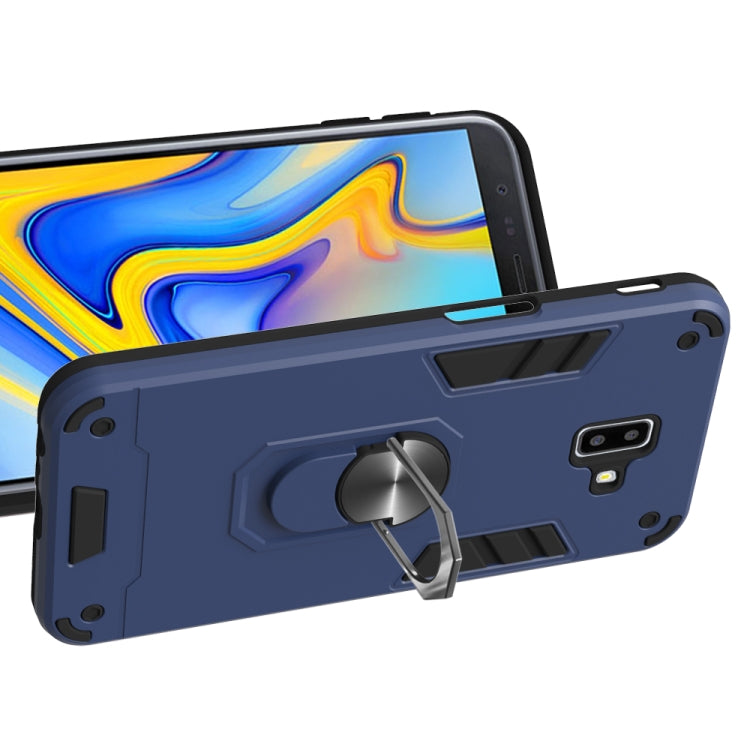 For Samsung Galaxy J6+ 2 in 1 Armour Series PC + TPU Protective Case with Ring Holder