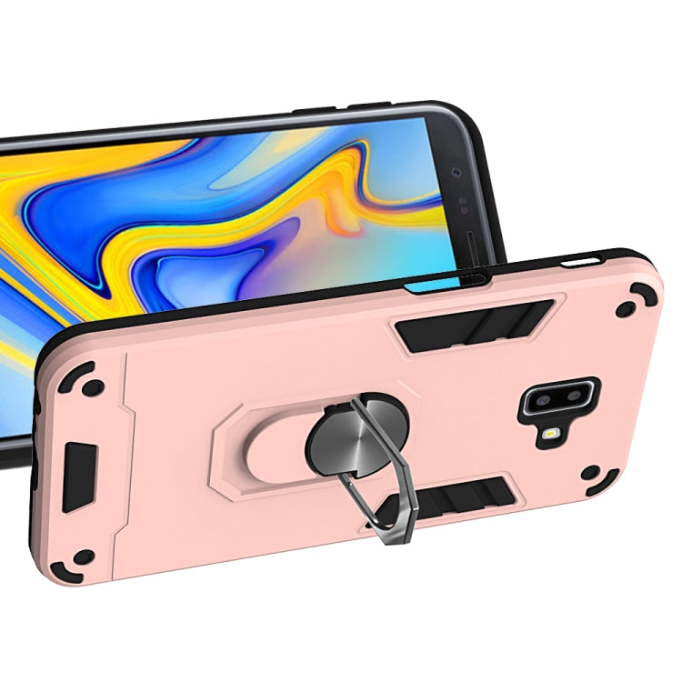 For Samsung Galaxy J6+ 2 in 1 Armour Series PC + TPU Protective Case with Ring Holder