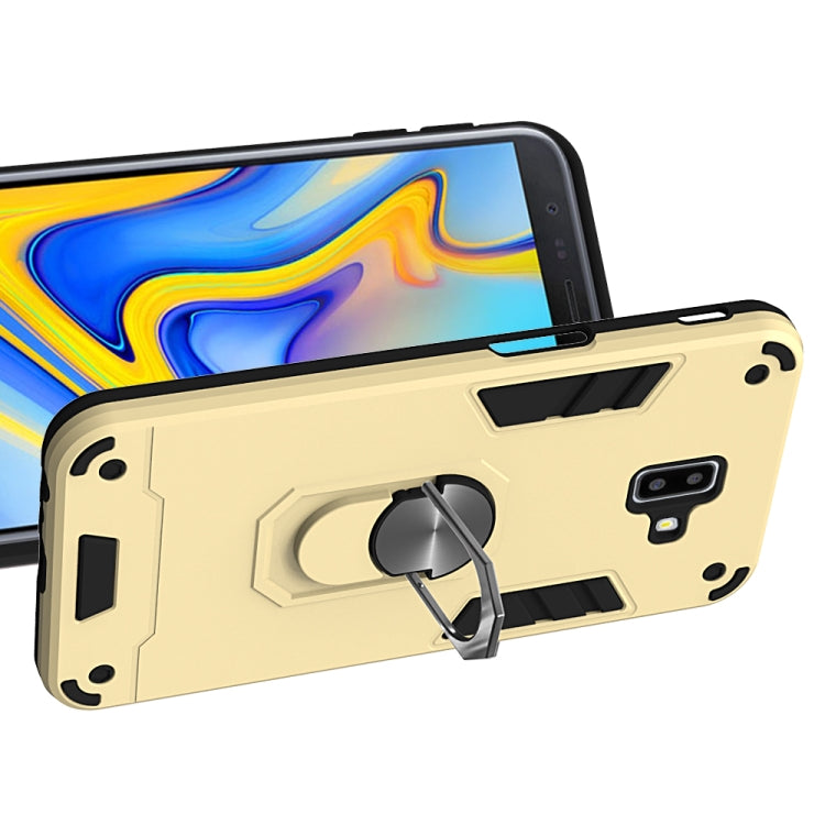 For Samsung Galaxy J6+ 2 in 1 Armour Series PC + TPU Protective Case with Ring Holder