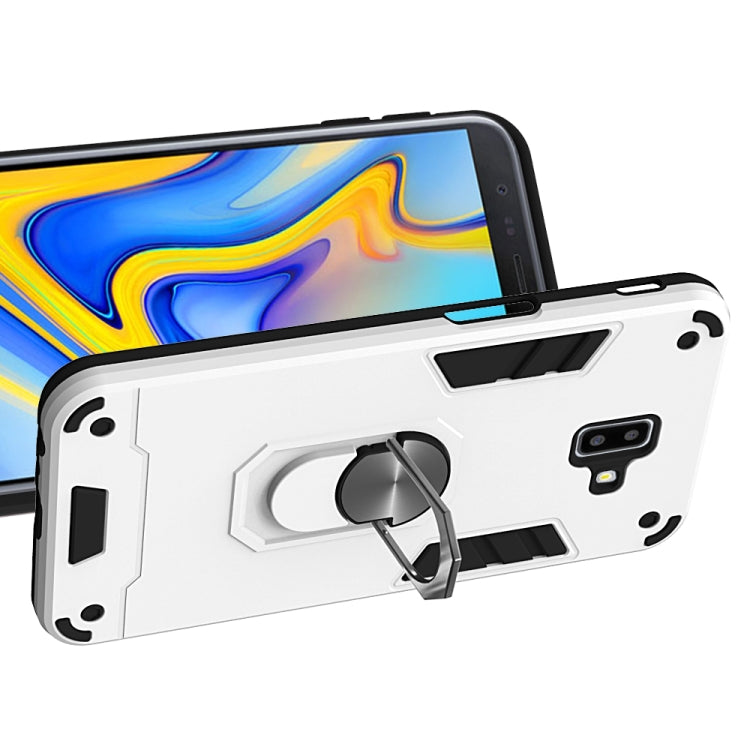 For Samsung Galaxy J6+ 2 in 1 Armour Series PC + TPU Protective Case with Ring Holder
