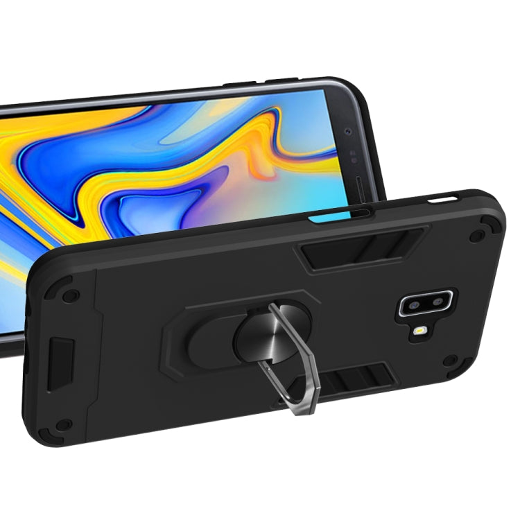 For Samsung Galaxy J6+ 2 in 1 Armour Series PC + TPU Protective Case with Ring Holder