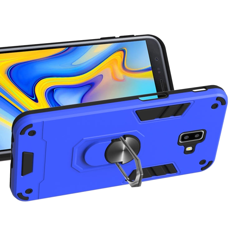 For Samsung Galaxy J6+ 2 in 1 Armour Series PC + TPU Protective Case with Ring Holder