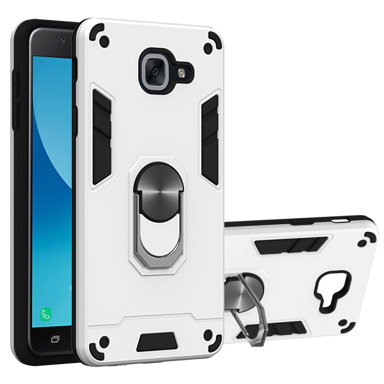 For Samsung Galaxy J7 Max 2 in 1 Armour Series PC + TPU Protective Case with Ring Holder